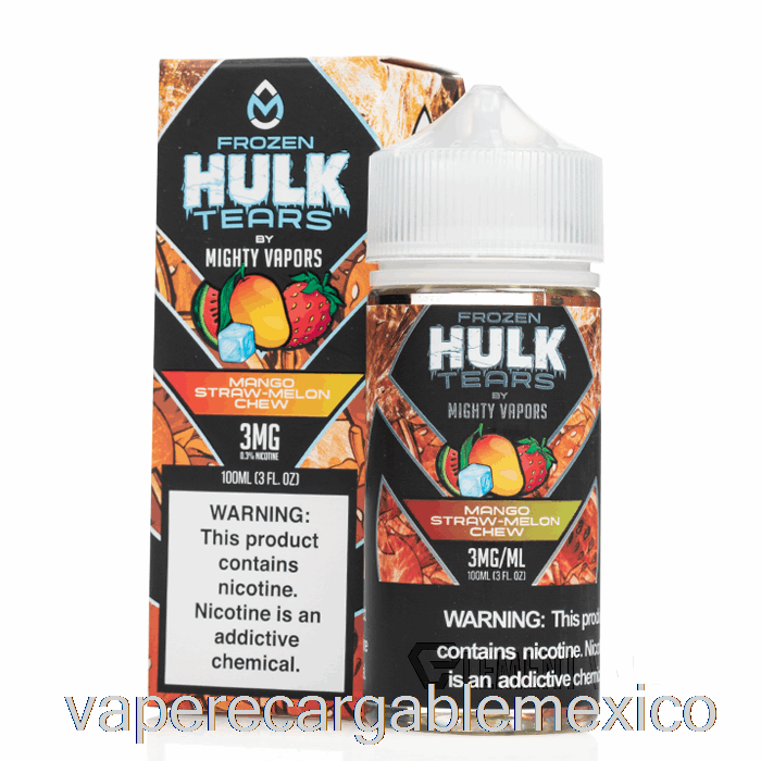 Vape Recargable Masticable Melón Paja Mango Congelado - Lágrimas De Hulk - 100ml 6mg